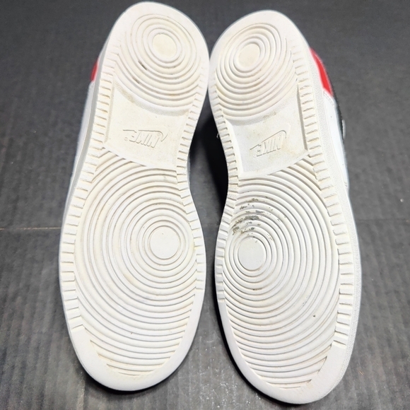 Nike Court Vision Lo Basketball Leather Sneakers White/Black/Red Mens Size 8 main image 7